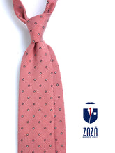 BRIGITTE Red Jacquard Silk 3-Fold Tie